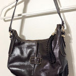 The Sak Y2K Chocolate Brown Leather Shoulder Bag 2000s VTG Fall Faux Photo 0