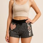 No Boundaries  Lounge Shorts LOVE Graphic Heart XS Comfy Soft Stretch Photo 0