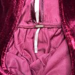 Free People  Red Velvet Ivy Mini Baby Doll Vneck Dress XS Photo 6