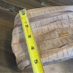 Giorgio Armani  Faux Croc Train Case Travel Bag Makeup Cosmetic Cream Zip Around Photo 10