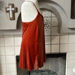 Urban Outfitters  size medium rust velvet dress Photo 3