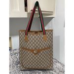 Gucci Vintage  Plus GG Monogram Large Coated PVC Tote Bag Photo 1