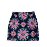 J. Crew‎ Straight Pencil Slant Pockets Medallion Navy Skirt 0 Urban Colorful Blue Photo 4