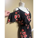 Maurice’s Cold Shoulder Jumpsuit Black Size M Photo 3