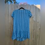 Skylar + Madison  WOMEN'S TANK DRESS STRIPE‎ SIZE MEDIUM BLUE WHITE BUTTON SPRING Photo 2