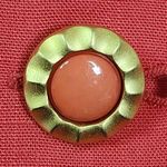 Oleg Cassini Vintage Coral Red Orange Skirt and Blazer Suit Set Photo 8