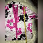 draper's & damon's Draper’s & Damon’s pink floral 100% silk blazer sz 12 Photo 5