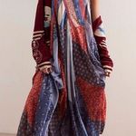 We The Free NWT Free People Heritage Maxi Dress - Americana Combo - Small Photo 0