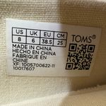 Toms Belmont Christmas Holiday Cats Canvas Flat Slip-On Shoes Light Gray Size 8 Photo 1