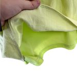 Nasty Gal Lime Green Linen Blend Mini Dress size 10 Photo 9