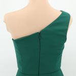 Elegant One Shoulder Green Maxi Dress Holiday Bridesmaid Evening Formal Size XS Photo 5