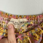 Kiss the Sky Off Shoulder Floral Mini Dress Size Large Cottagecore Garden Party Pink Photo 2