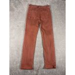 Anthropologie  Orange Rust Carpenter Pant 26 striped pattern Photo 6