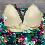 Swimsuits For All Green&Purple Tropical Halter Tie One Piece Swimsuit Sz.16 Green Photo 11