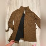 Current Air NWT  Black and Brown Houndstooth Utility Shirt Belted Jacket, Small Photo 3