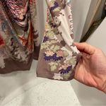 Hale Bob Gorgeous  floral ruched vneck long sleeve midi dress jersey Photo 4