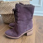 Timberland NWOB Sienna High Waterproof Mid Boots Dark Purple Suede $190 8.5 Photo 2
