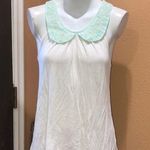 Kenar  white collared sleeveless top Photo 0