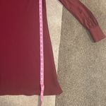 A New Day Maroon V-neck Long sleeves dress Photo 8
