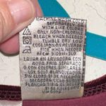 Kathie Lee Collection  V Neck Maroon Velour Blouse Photo 3