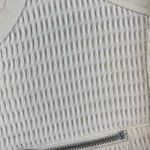 Joie  Zip Front Jacket Medium White Waffle Knit Pockets Cotton Blend Zip Cuffs Photo 4