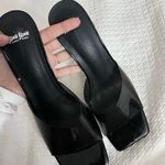 Steve Madden Stylish Clear Black Heeled Mules Photo 2
