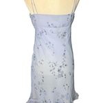 My Michelle 90’s Y2K Baby Blue Floral Midi Dress 9/10 Ruffle Hem Photo 2