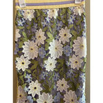 Current Air Size S Anthropologie  Floral Crochet Pencil Skirt Photo 4