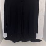 LIVE UNLIMITED LONDON BRAND BLACK TUNIC TOP V NECK L/S ON 6” SHEER RUFFLE HEM Size undefined Photo 7