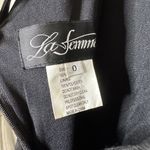 La Femme NWT  28792 Scoop Neck Open Back Sheath Dress High Leg Slit Women's SZ 0 Photo 6