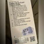 Lululemon Cotton Wrap-Front T-Shirt Dress Photo 3