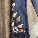 Soft Surroundings  Wild Rose Beaded Embroidered Floral Jeans.  Photo 5