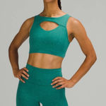 Lululemon Crunch Teal Lagoon Everlux Cut-Out Train Bra *Medium Support, B/C Cups Photo 0