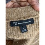INC International Concepts Women's Sequined Long Button Up Cardigan Size L Tan Size L Photo 3