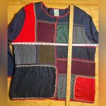Allison Daley  knitted Hippie Patchwork Long Sleeve Granny Cardigan Sweater|Sz:2x Photo 7