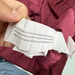 MINKPINK Dress Womens X Large Red Burgundy Satin Ines Gown Puff Sleeve Photo 6