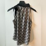 New York & Co. sleeveless blouse, black/cream, size XS Photo 1