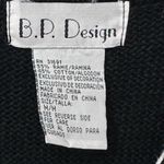 Vintage Winter Sweater Vest BP Design Women's Size Medium Toboggans & Gloves Black Photo 7