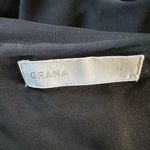GRANA 100% Silk Black Blazer Size 6 Photo 3