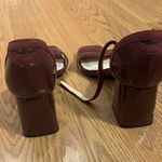 Alex Marie Burgundy Short Heels Photo 2