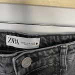 ZARA black jeans cargo pants denim many pockets women's size 6 casual boho Photo 2