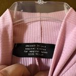 Dressed in Lala pink ribbed mockneck dress Size M Photo 2