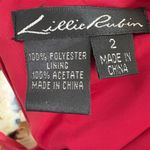 Lillie Ruben Women's Maxi Skirt Size 2 Red Satin Formal Photo 2