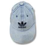 Adidas Originals Hat OSFM One Size Fits Most Blue Light Washed Denim Style Hat Photo 1