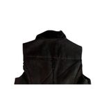 Susan Graver NEW Womens Black Faux Fur Shearling Lined Vest with Front Pockets L Photo 5