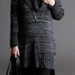 Sympli Black Cowl Neck Lockhart Tunic Sweater Sz.M Size M Photo 0