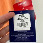 Champion NWT Logo Orange Spellout Cropped Tee Photo 2
