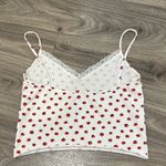 Brandy Melville White Strawberry Lace Cami Photo 2