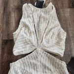 Retrofête Retrofete Millie Dress in Geo White Sequin Size XS NWT Cutout Sleeveless Maxi Photo 3