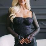 These Three Boutique Black Sparkly Dress  Photo 0